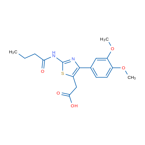 2-(2-Butyramido-4-(3,4-dimethoxyphenyl)thiazol-5-yl)acetic acid 5g