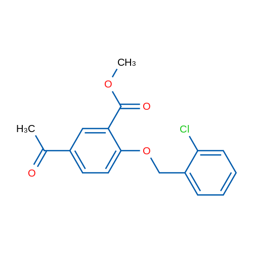 Methyl 5-acetyl-2-((2-chlorobenzyl)oxy)benzoate 5g