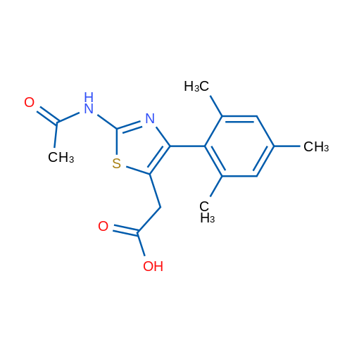 2-(2-Acetamido-4-mesitylthiazol-5-yl)acetic acid 1g