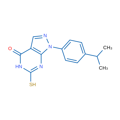 1-(4-Isopropylphenyl)-6-mercapto-1H-pyrazolo[3,4-d]pyrimidin-4(5H)-one 1g