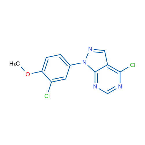 4-Chloro-1-(3-chloro-4-methoxyphenyl)-1H-pyrazolo[3,4-d]pyrimidine 1g