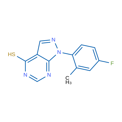 1-(4-Fluoro-2-methylphenyl)-1H-pyrazolo[3,4-d]pyrimidine-4-thiol 1g