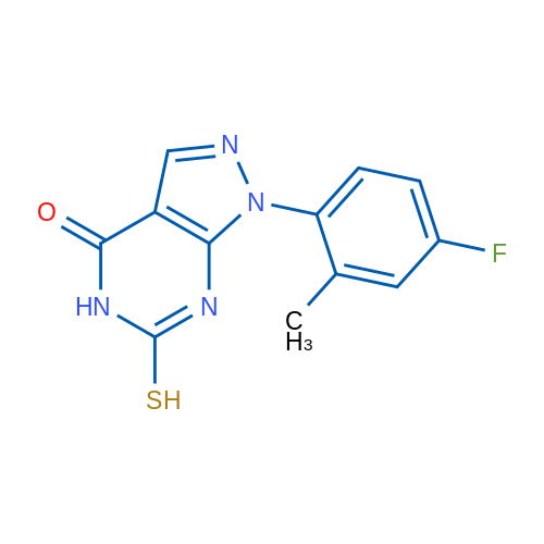 1-(4-Fluoro-2-methylphenyl)-6-mercapto-1H-pyrazolo[3,4-d]pyrimidin-4(5H)-one 1g