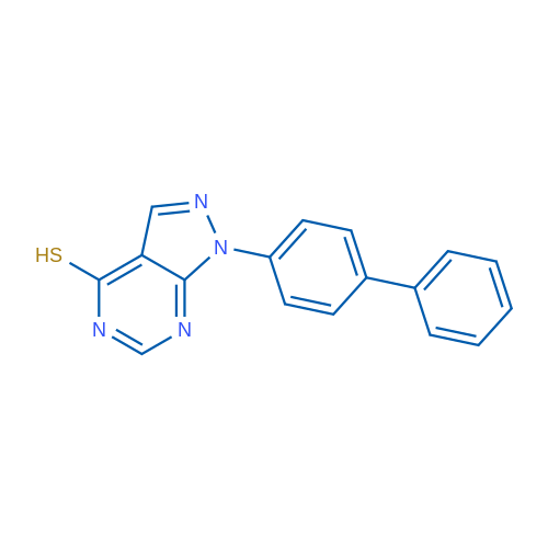 1-([1,1'-Biphenyl]-4-yl)-1H-pyrazolo[3,4-d]pyrimidine-4-thiol 1g