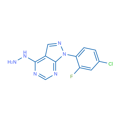 1-(4-Chloro-2-fluorophenyl)-4-hydrazinyl-1H-pyrazolo[3,4-d]pyrimidine 1g