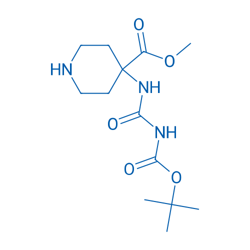 Methyl 4-(3-(tert-butoxycarbonyl)ureido)piperidine-4-carboxylate 1g