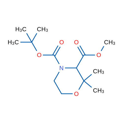 4-tert-Butyl 3-methyl 2,2-dimethylmorpholine-3,4-dicarboxylate 1g