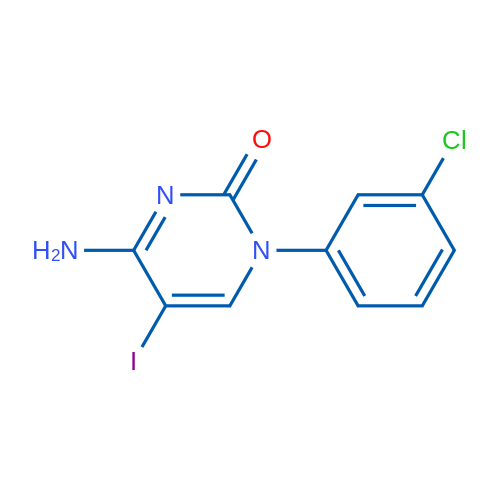 4-Amino-1-(3-chlorophenyl)-5-iodopyrimidin-2(1H)-one 1g