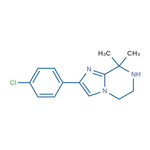 2-(4-Chlorophenyl)-8,8-dimethyl-5,6,7,8-tetrahydroimidazo[1,2-a]pyrazine 1g