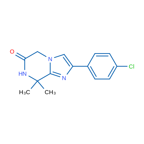 2-(4-Chlorophenyl)-8,8-dimethyl-7,8-dihydroimidazo[1,2-a]pyrazin-6(5H)-one 1g