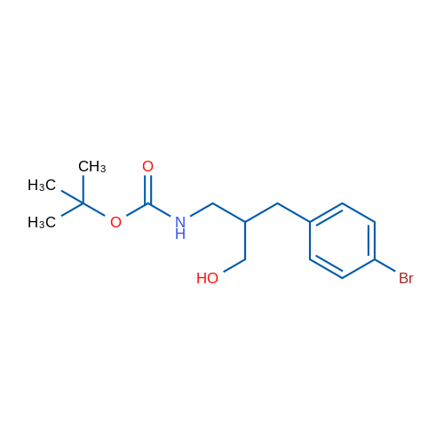 tert-Butyl (2-(4-bromobenzyl)-3-hydroxypropyl)carbamate 1g