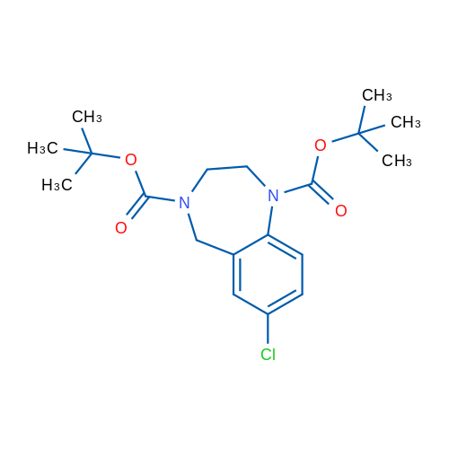 Di-tert-butyl 7-chloro-2,3-dihydro-1H-benzo[e][1,4]diazepine-1,4(5H)-dicarboxylate 1g
