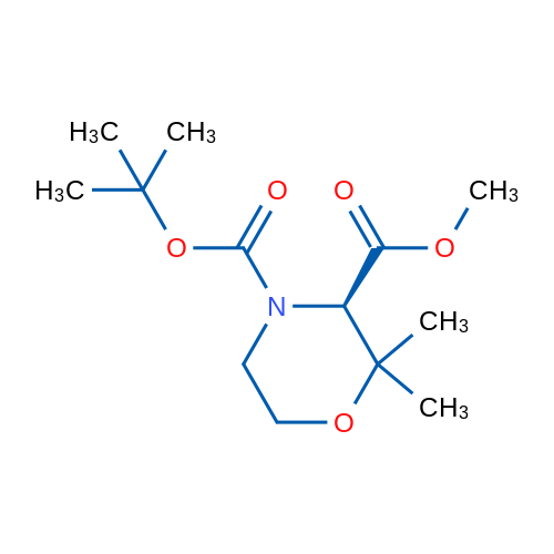 (R)-4-tert-Butyl 3-methyl 2,2-dimethylmorpholine-3,4-dicarboxylate 1g