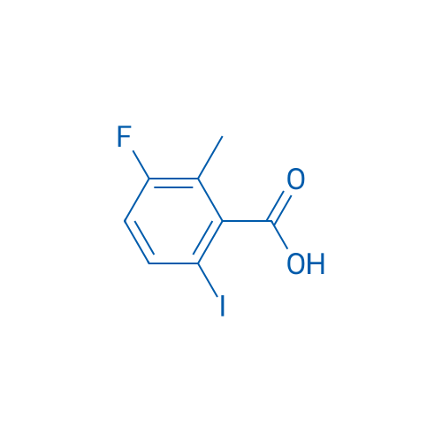 3-Fluoro-6-iodo-2-methylbenzoic acid 250mg