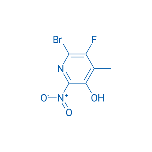 6-Bromo-5-fluoro-4-methyl-2-nitropyridin-3-ol 250mg