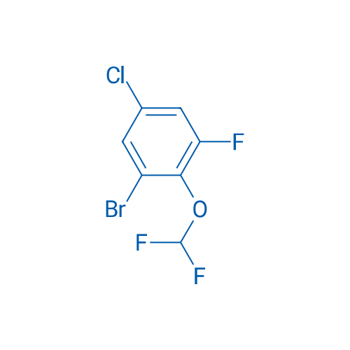 1-Bromo-5-chloro-2-(difluoromethoxy)-3-fluoro-benzene 250mg
