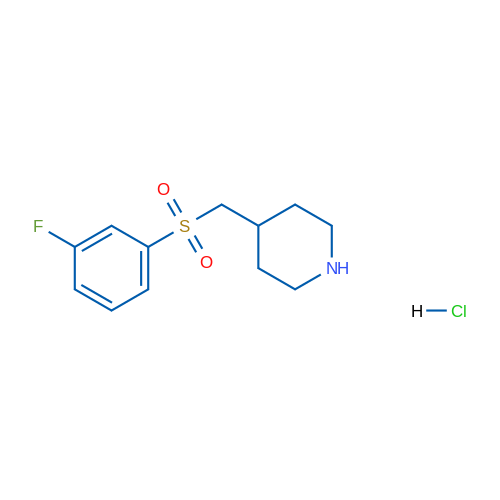 4-(((3-Fluorophenyl)sulfonyl)methyl)piperidine hydrochloride 1g
