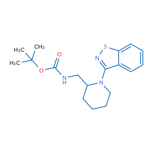 tert-Butyl ((1-(benzo[d]isothiazol-3-yl)piperidin-2-yl)methyl)carbamate 1g