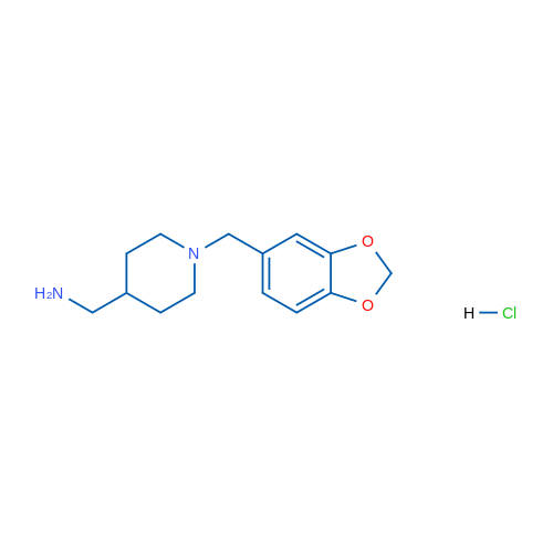 (1-(Benzo[d][1,3]dioxol-5-ylmethyl)piperidin-4-yl)methanamine hydrochloride 1g