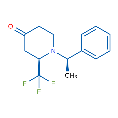 (R)-1-((R)-1-Phenylethyl)-2-(trifluoromethyl)piperidin-4-one 1g