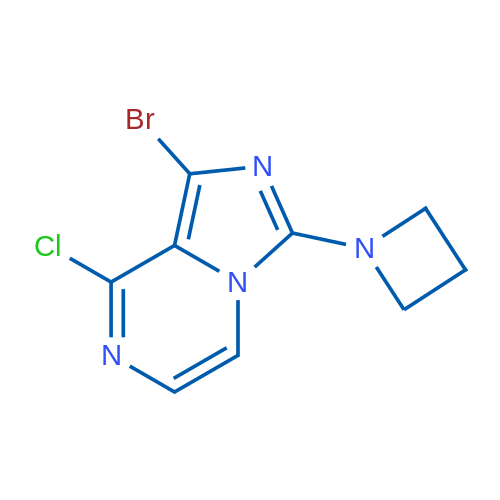 3-(Azetidin-1-yl)-1-bromo-8-chloroimidazo[1,5-a]pyrazine 1g
