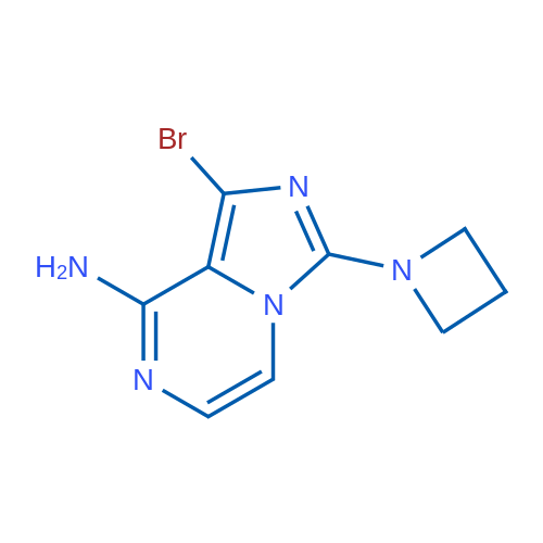 3-(Azetidin-1-yl)-1-bromoimidazo[1,5-a]pyrazin-8-amine 1g