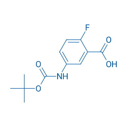 5-((tert-Butoxycarbonyl)amino)-2-fluorobenzoic acid 100mg