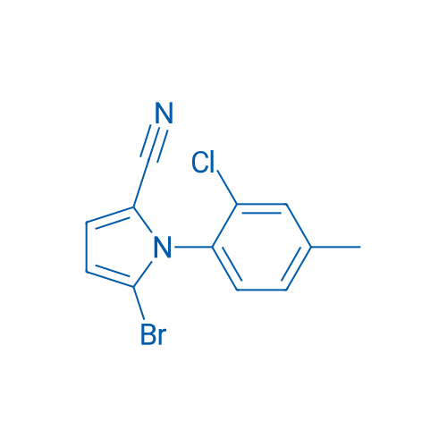 5-Bromo-1-(2-chloro-4-methylphenyl)-1H-pyrrole-2-carbonitrile 1g