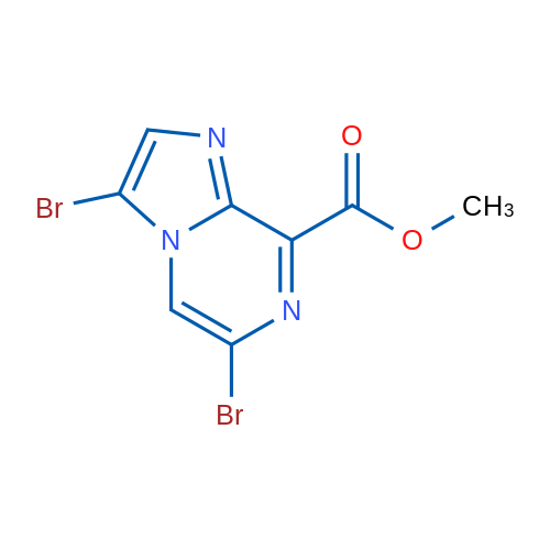 Methyl 3,6-dibromoimidazo[1,2-a]pyrazine-8-carboxylate 1g