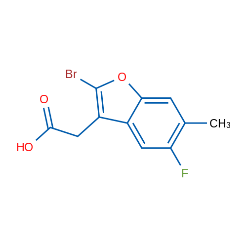 2-(2-Bromo-5-fluoro-6-methylbenzofuran-3-yl)acetic acid 1g