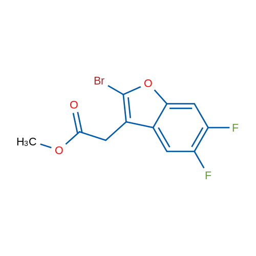 Methyl 2-(2-bromo-5,6-difluorobenzofuran-3-yl)acetate 1g