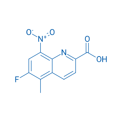 6-Fluoro-5-methyl-8-nitroquinoline-2-carboxylic acid 1g