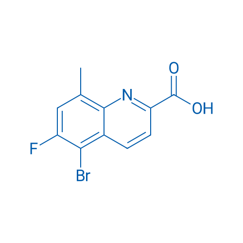 5-Bromo-6-fluoro-8-methylquinoline-2-carboxylic acid 1g