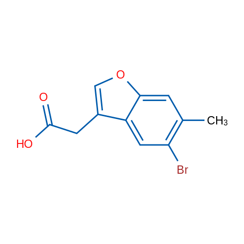 2-(5-Bromo-6-methylbenzofuran-3-yl)acetic acid 1g