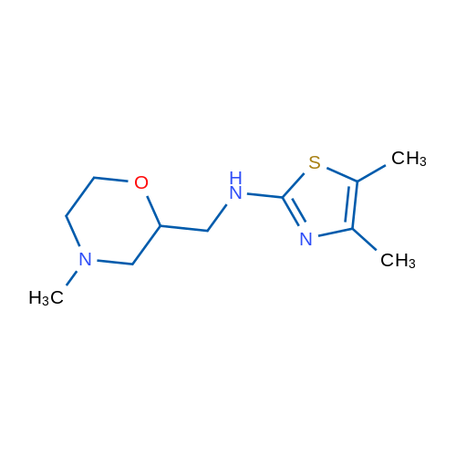 4,5-Dimethyl-N-[(4-methylmorpholin-2-yl)methyl]-1,3-thiazol-2-amine 1g