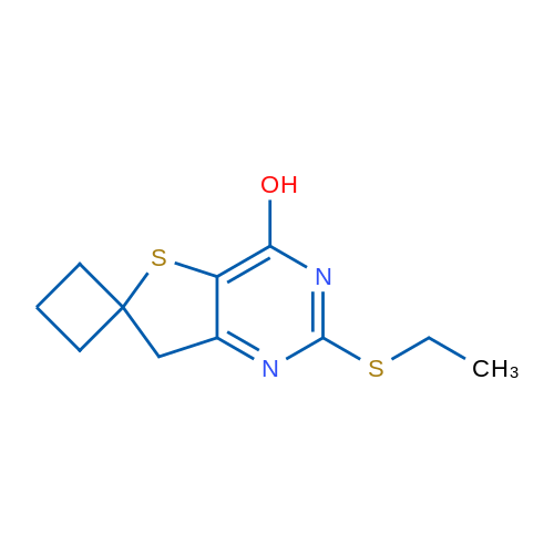 2'-(Ethylthio)-7'H-spiro[cyclobutane-1,6'-thieno[3,2-d]pyrimidin]-4'-ol 1g