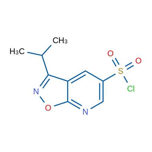 3-(Propan-2-yl)-[1,2]oxazolo[5,4-b]pyridine-5-sulfonyl chloride 1g