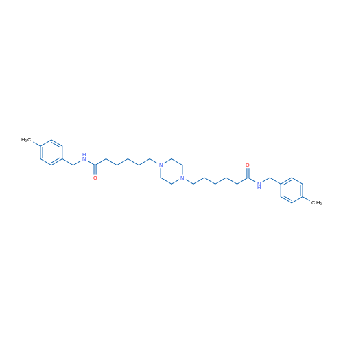 N-[(4-Methylphenyl)methyl]-6-[4-(5-{[(4-methylphenyl)methyl]carbamoyl}pentyl)piperazin-1-yl]hexanamide 1g