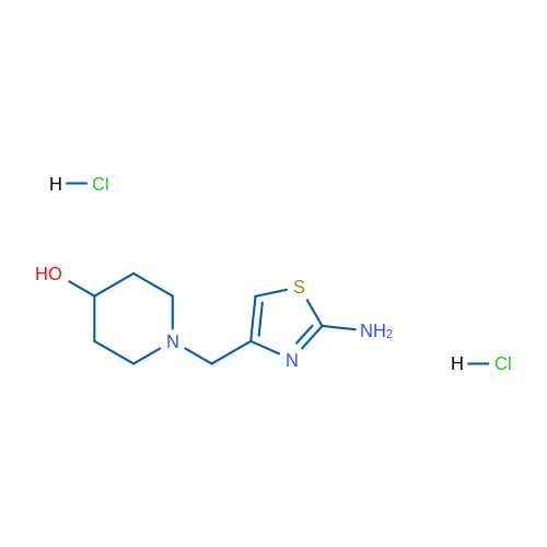 1-[(2-amino-1,3-thiazol-4-yl)methyl]piperidin-4-ol dihydrochloride 250mg