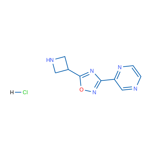 2-(5-Azetidin-3-yl-1,2,4-oxadiazol-3-yl)pyrazine hydrochloride 5g