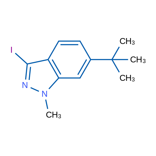 6-(tert-Butyl)-3-iodo-1-methyl-1H-indazole 1g