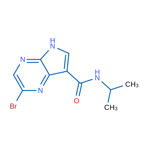 2-Bromo-N-isopropyl-5H-pyrrolo[2,3-b]pyrazine-7-carboxamide 1g