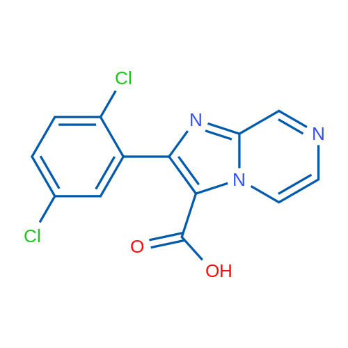 2-(2,5-Dichlorophenyl)imidazo[1,2-a]pyrazine-3-carboxylic acid 1g