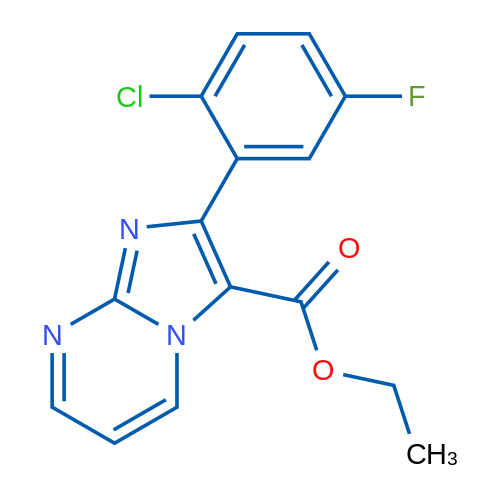 Ethyl 2-(2-chloro-5-fluorophenyl)imidazo[1,2-a]pyrimidine-3-carboxylate 1g