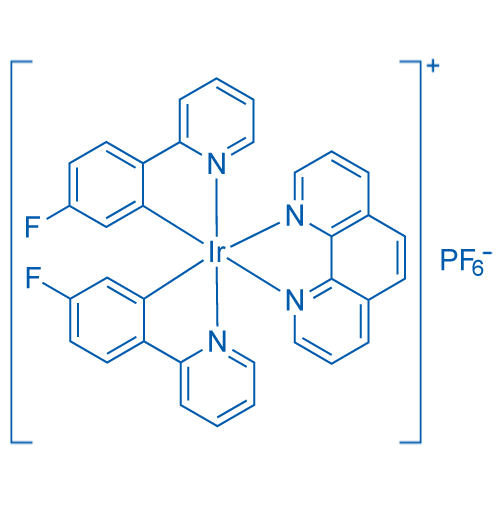 Iridium-bis[5-fluoro-2-(2-pyridinyl-κN)phenyl-κC](1,10-phenanthroline-κN1,κN10)-(OC-6-13)-hexafluorophosphate 1g