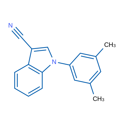 1-(3,5-Dimethylphenyl)-1H-indole-3-carbonitrile 1g