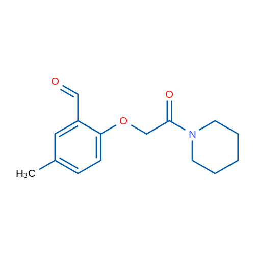 5-Methyl-2-(2-oxo-2-(piperidin-1-yl)ethoxy)benzaldehyde 5g