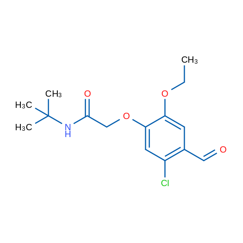 N-(tert-Butyl)-2-(5-chloro-2-ethoxy-4-formylphenoxy)acetamide 1g
