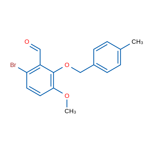 6-Bromo-3-methoxy-2-((4-methylbenzyl)oxy)benzaldehyde 1g