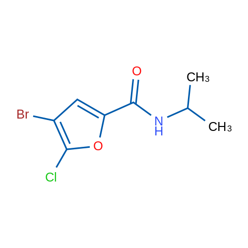 4-Bromo-5-chloro-N-isopropylfuran-2-carboxamide 1g